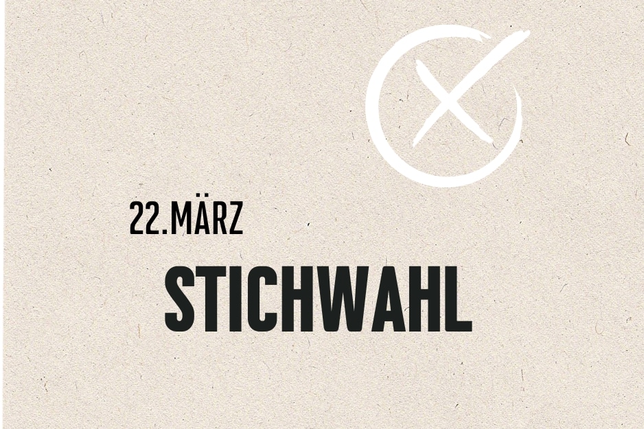 Rot Beige Modern Bold Kreuz Stimme Deutschland Wahl Instagram Beitrag (300 x 200 px)